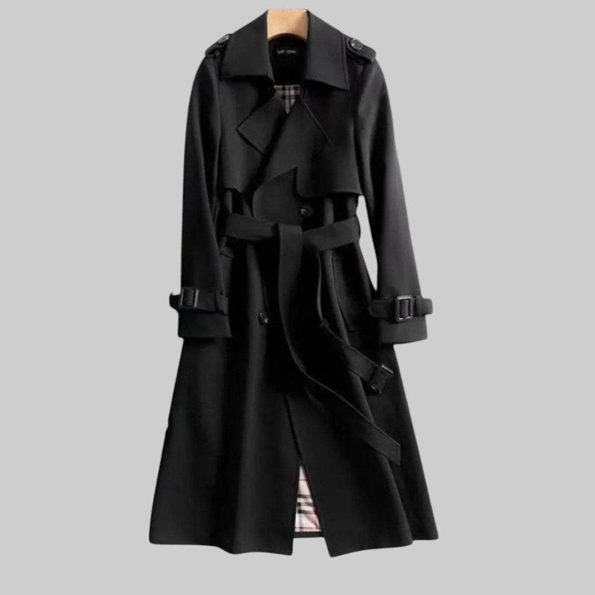 Amelia Doppelreihiger Parka mit Gürtel
