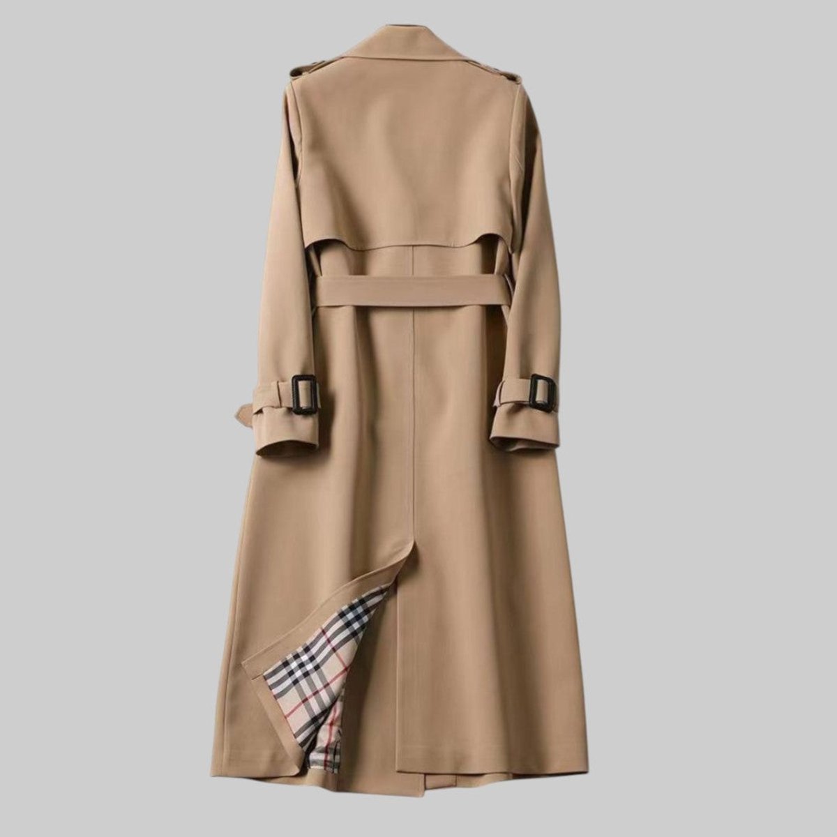 Amelia Doppelreihiger Parka mit Gürtel