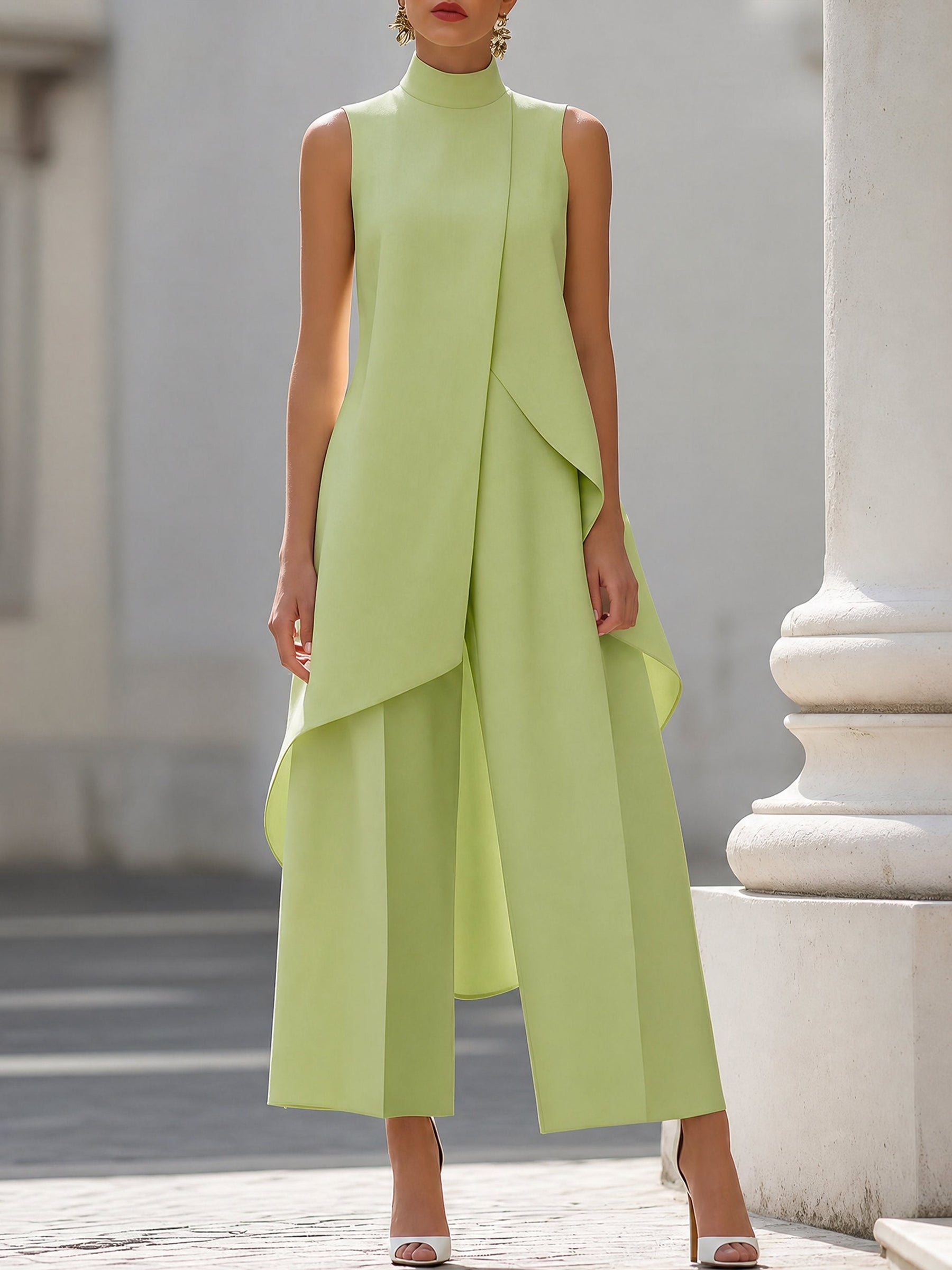 Hosen-Set mit weitem Bein