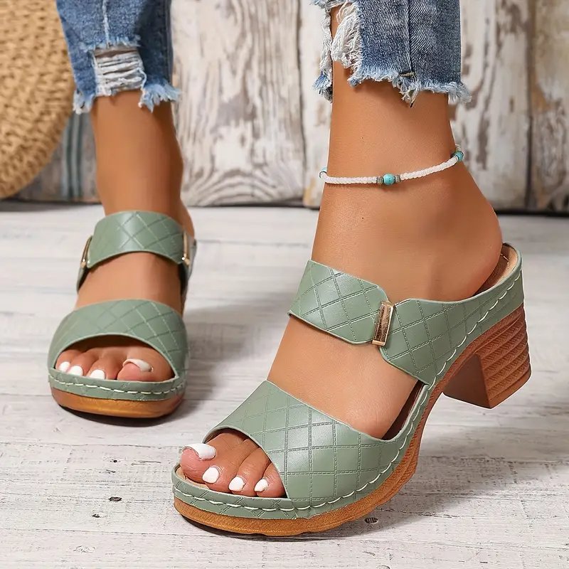 Emma Komfort-Sandalen mit Blockabsatz