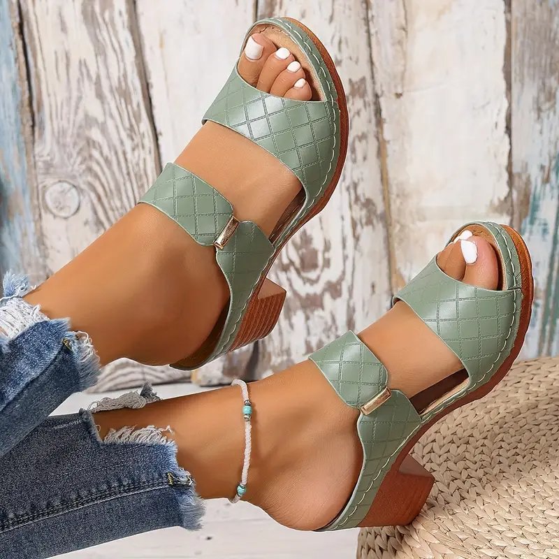 Emma Komfort-Sandalen mit Blockabsatz