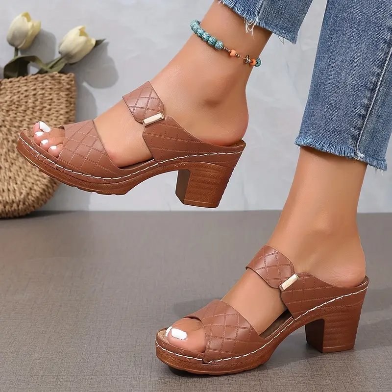 Emma Komfort-Sandalen mit Blockabsatz