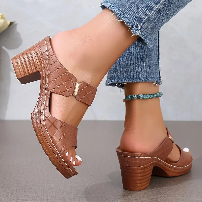 Emma Komfort-Sandalen mit Blockabsatz