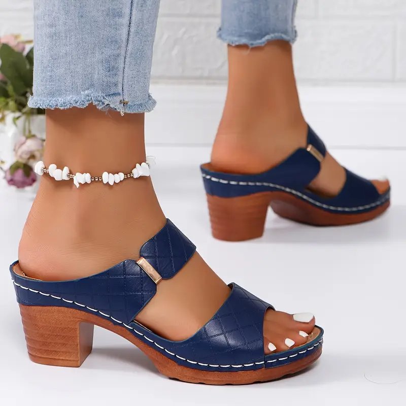 Emma Komfort-Sandalen mit Blockabsatz