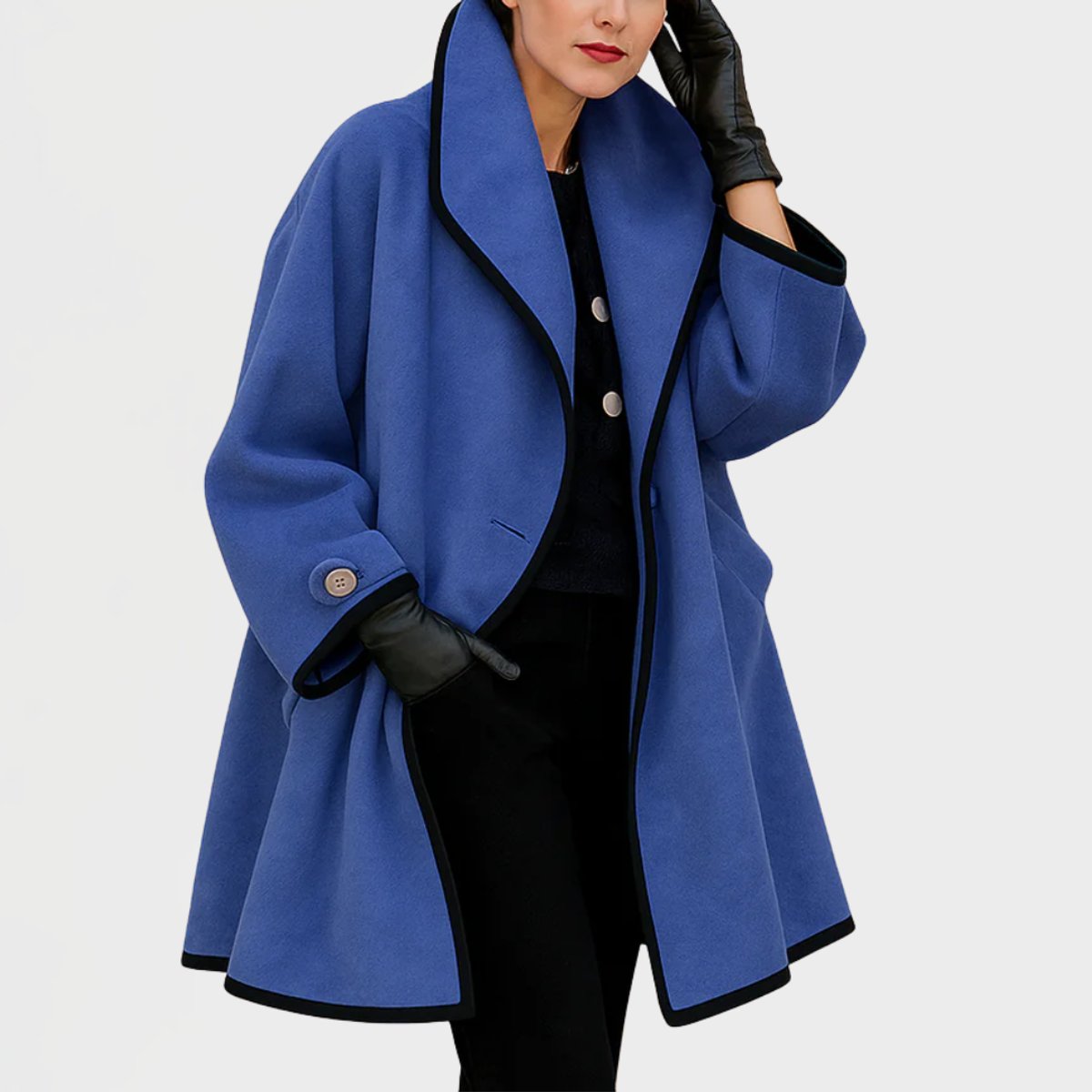 Aria Oversized Parka Mit Kontrastbesatz