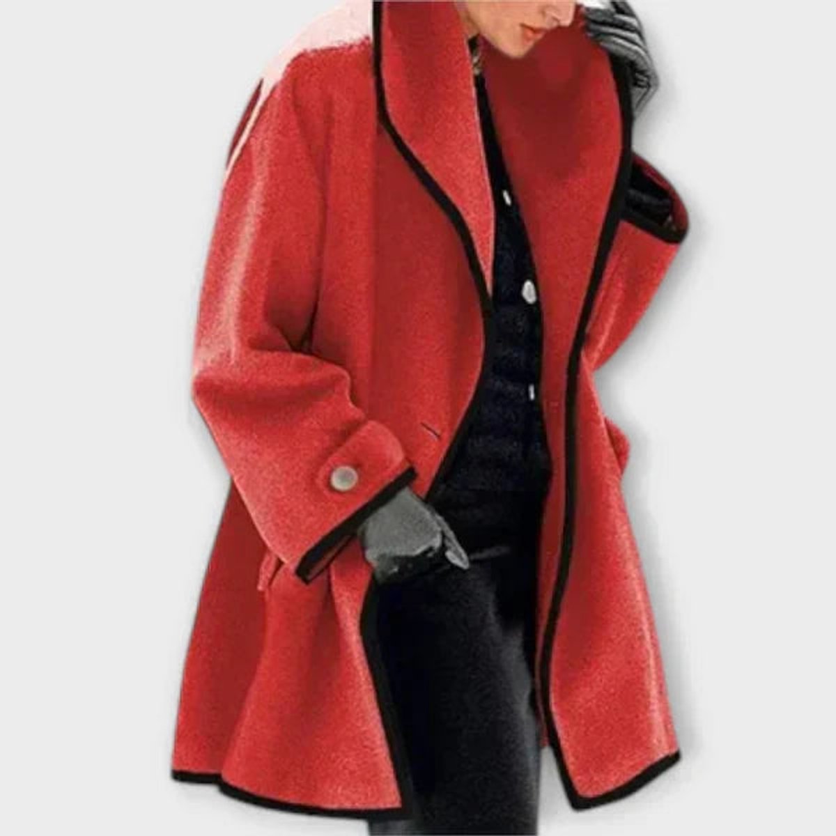 Aria Oversized Parka Mit Kontrastbesatz