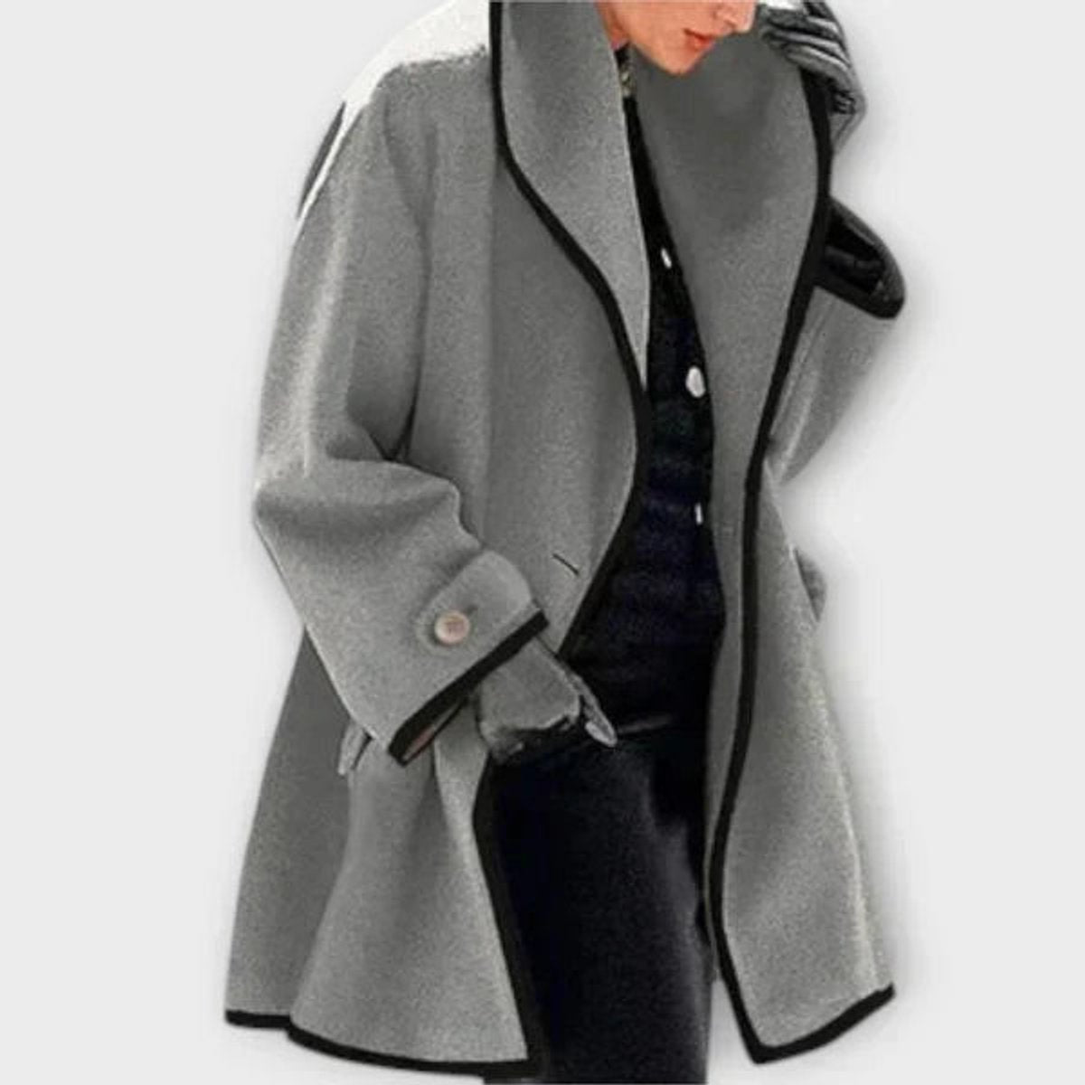 Aria Oversized Parka Mit Kontrastbesatz
