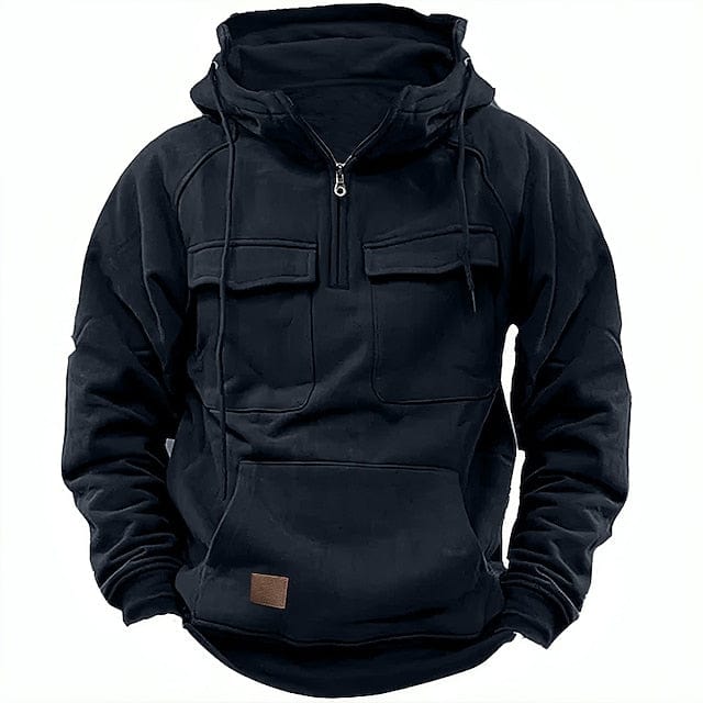Herren-Kapuzenpullover Grau